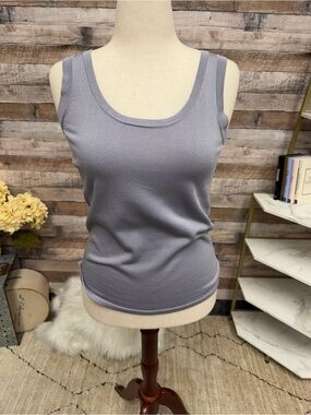 Anne Klein Lavender Knit Tank Top S